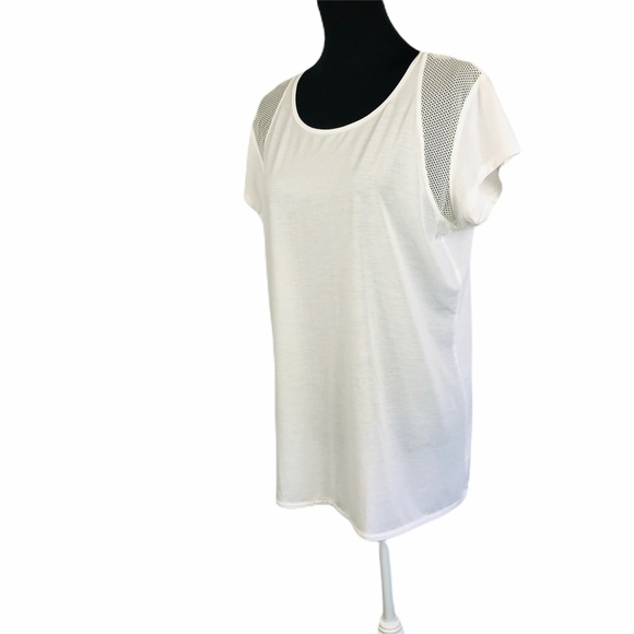 ATHLETA White Short Sleeve Tee in SZ Large Tall - Picture 2 of 11